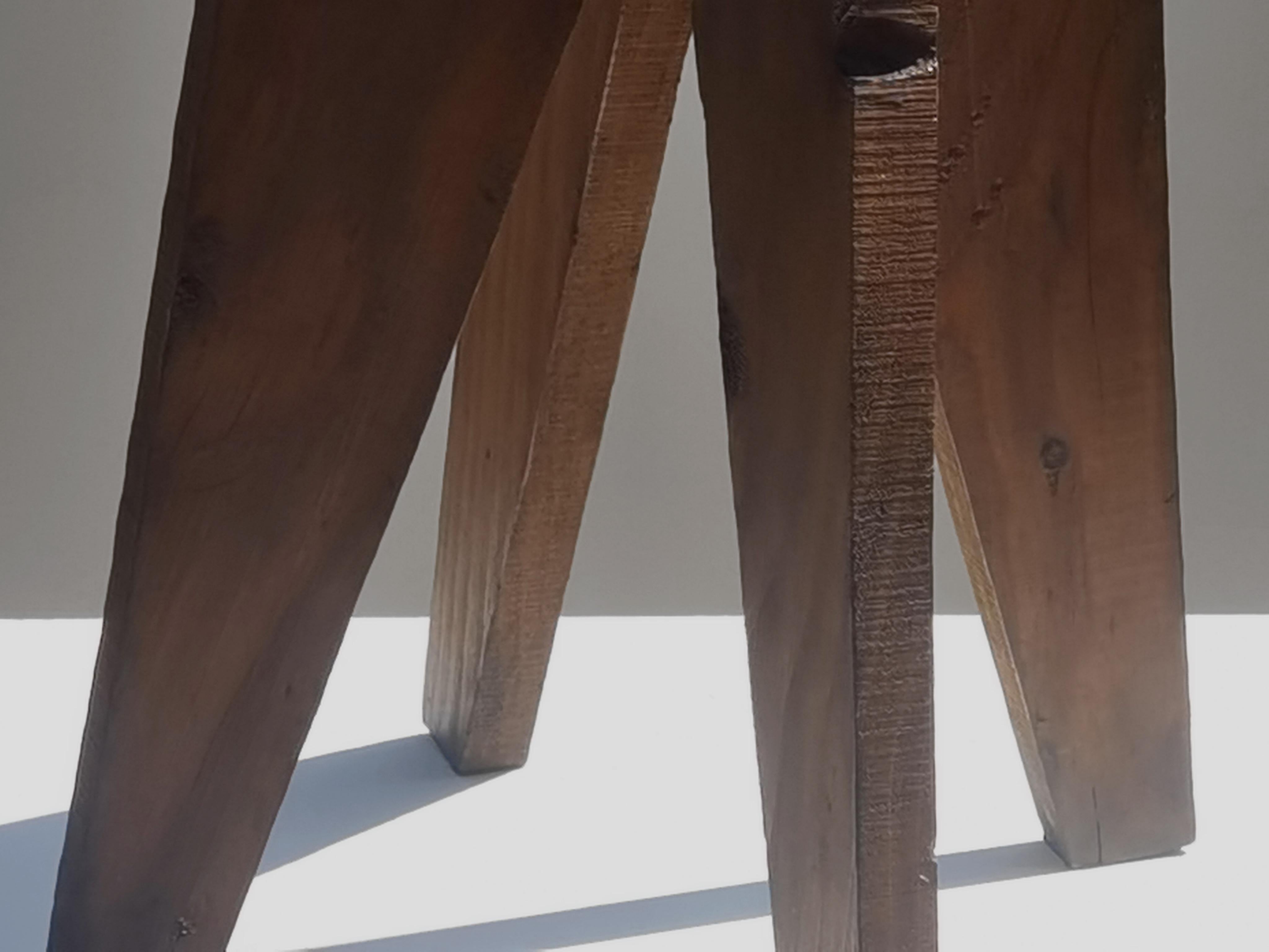 TABURETE o MESA auxiliar BRUTALISTA MODERNISTA DE MEDIO SIGLO, Francia 1950 Moderno de mediados de siglo en venta