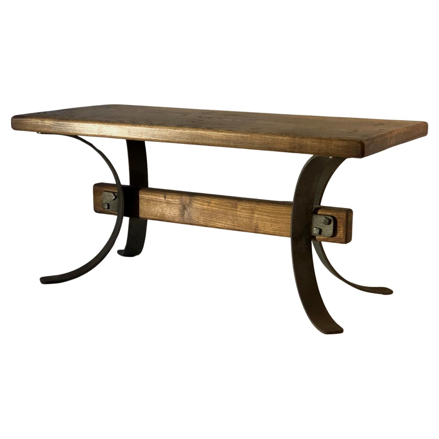 A BRUTALIST RUSTIC-MODERN Side or COFFFEE TABLE, France 1970 For Sale