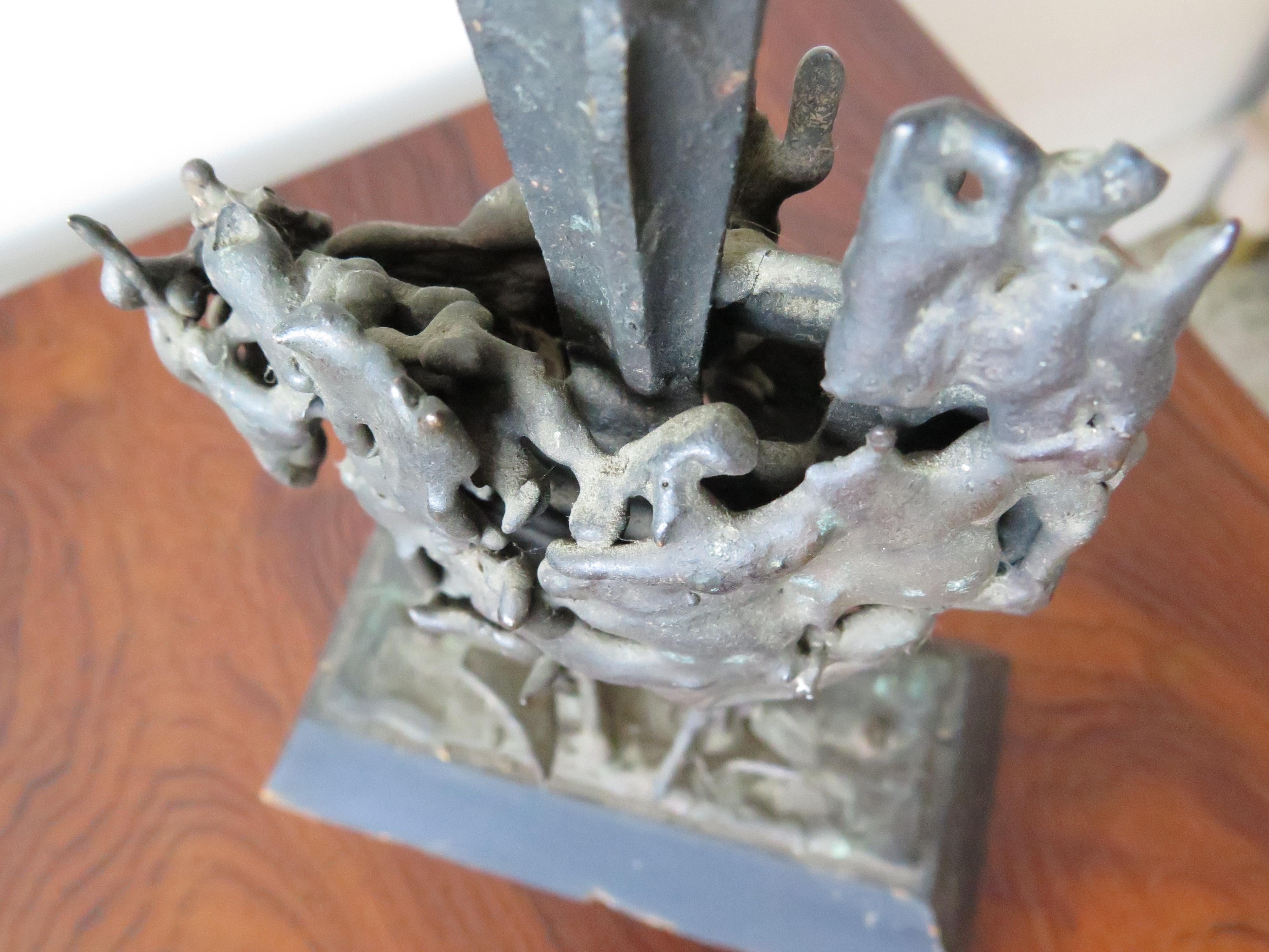 A Brutalist Sculpture By Chet LaMore ca' 1960 In Good Condition For Sale In St.Petersburg, FL