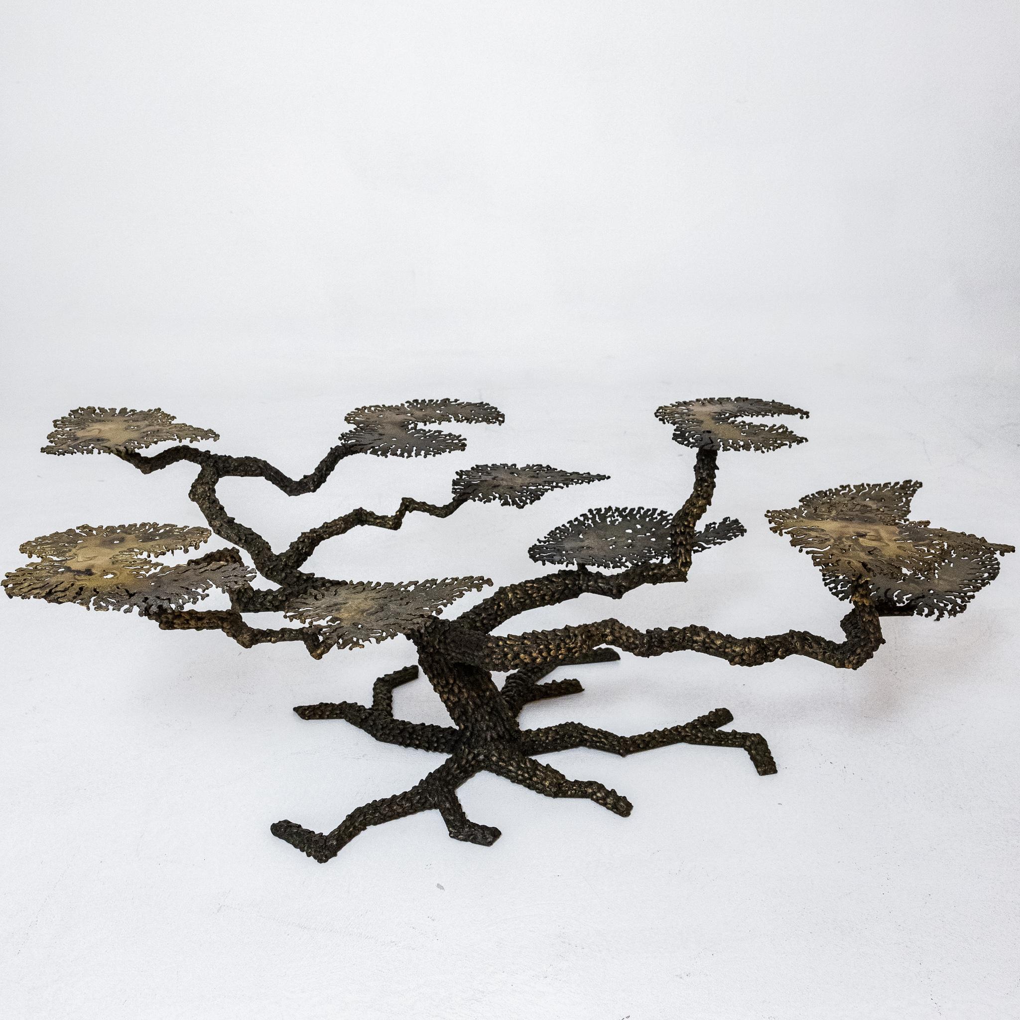 Brutalist Style Tree Form Cocktail Table 3