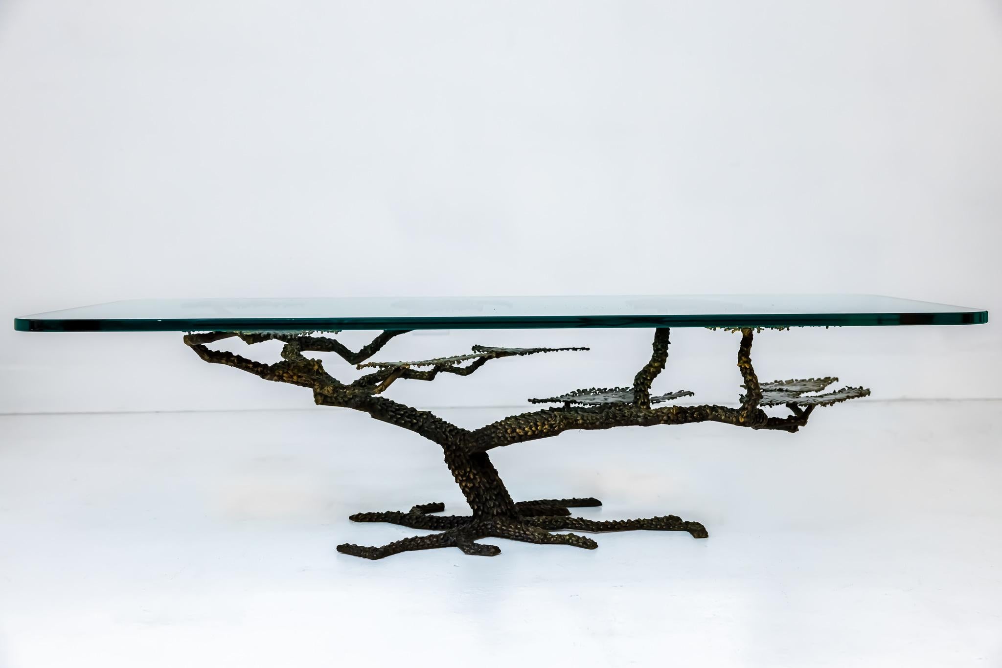 American Brutalist Style Tree Form Cocktail Table