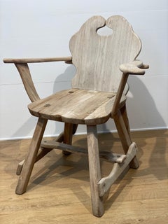 A Brutalist Wooden Chair