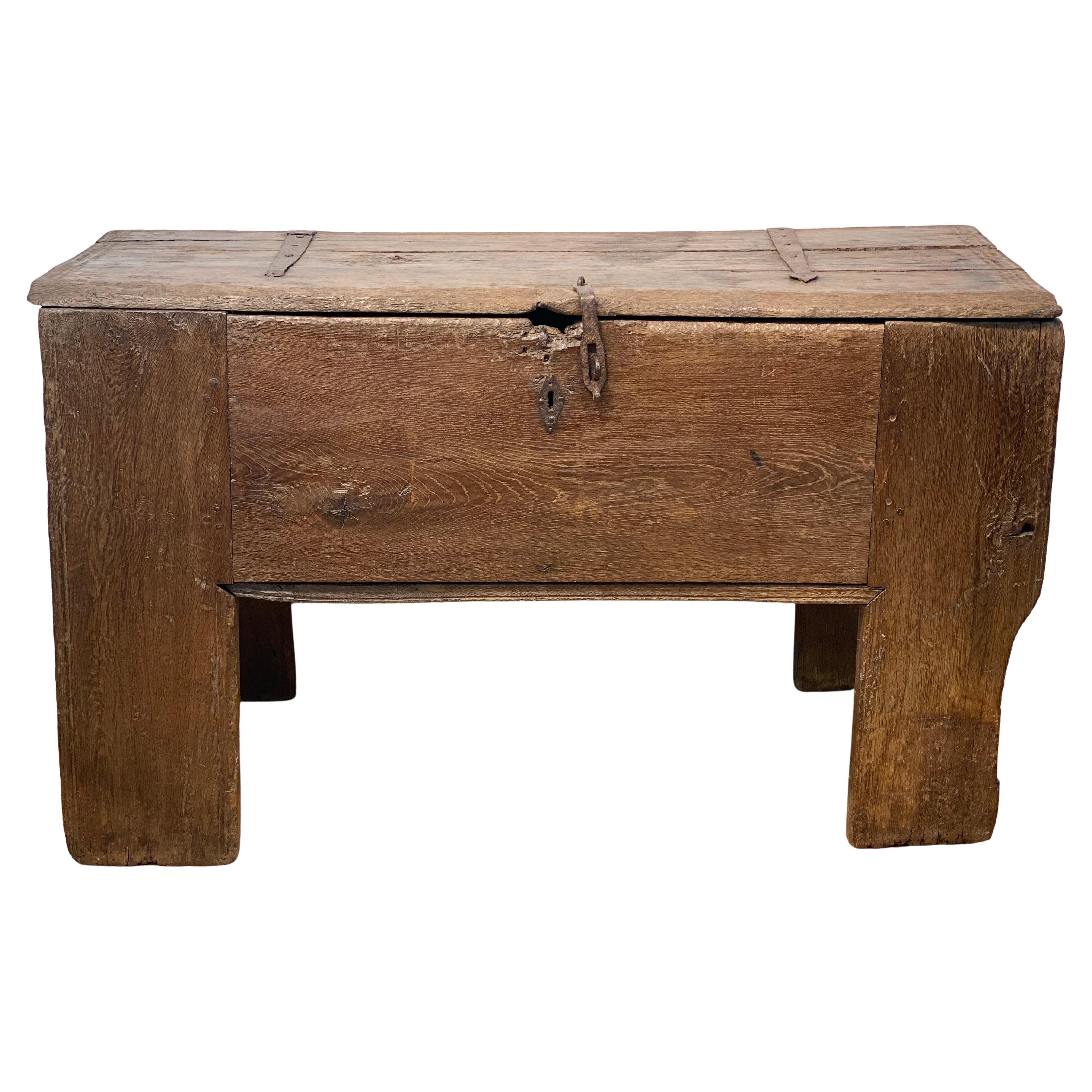 A BrutalistGothic Antique Chest