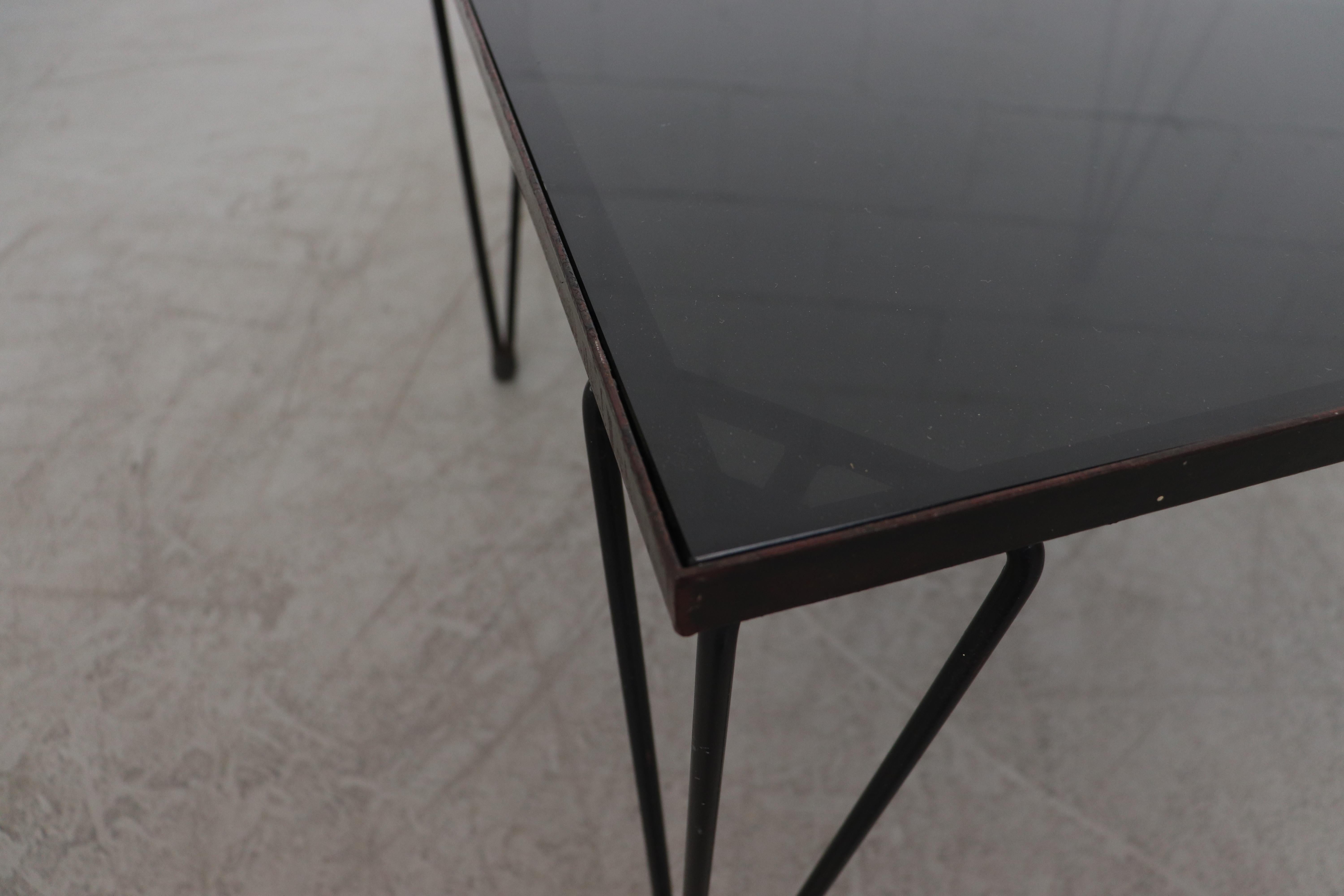 black hairpin coffee table