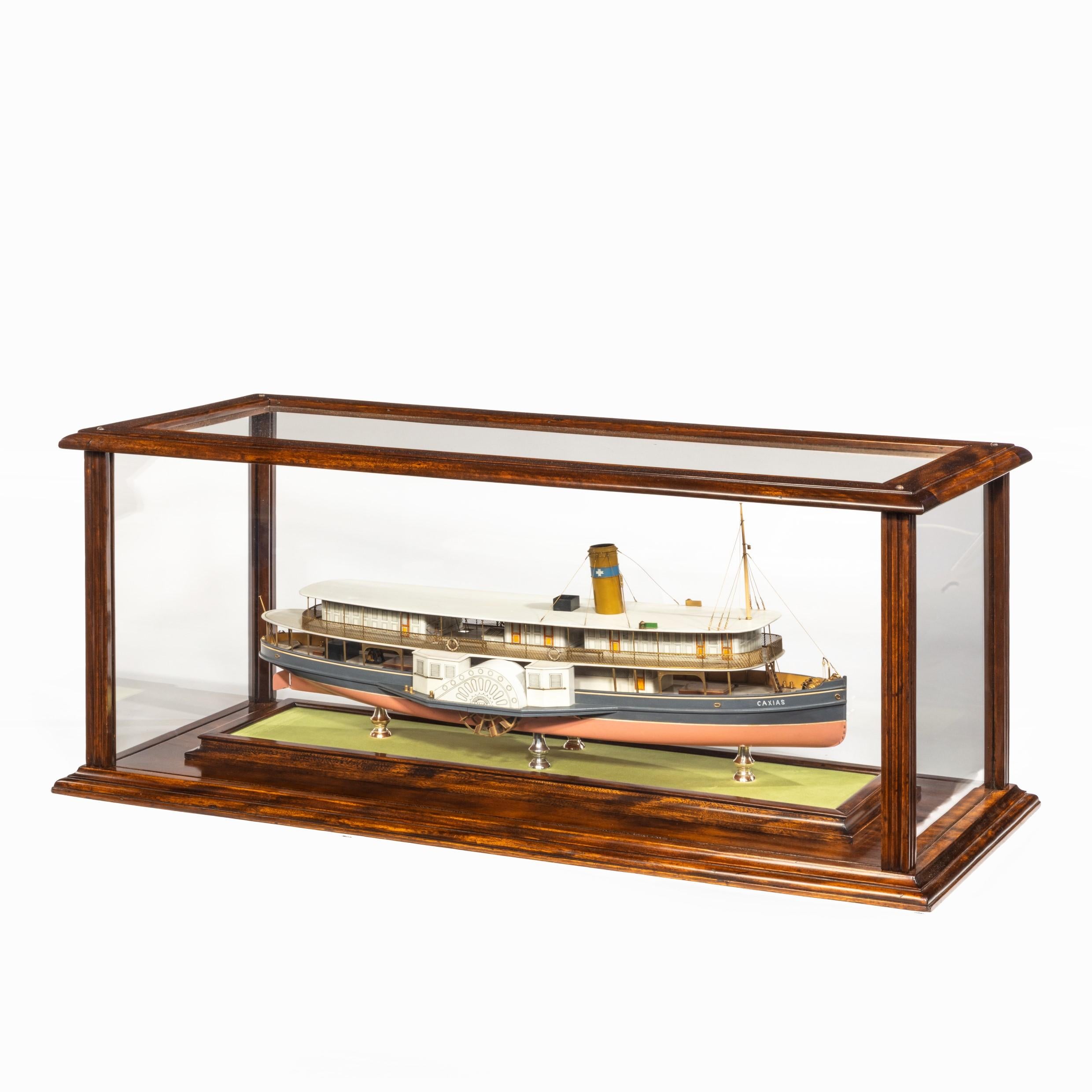 Builder’s Model of the Brazilian Passenger Paddle Steamer Caxias For Sale 1