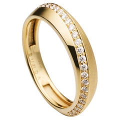 Anello BUNDA Apus Diamond, con diamanti rotondi taglio brillante, firmato BUNDA.