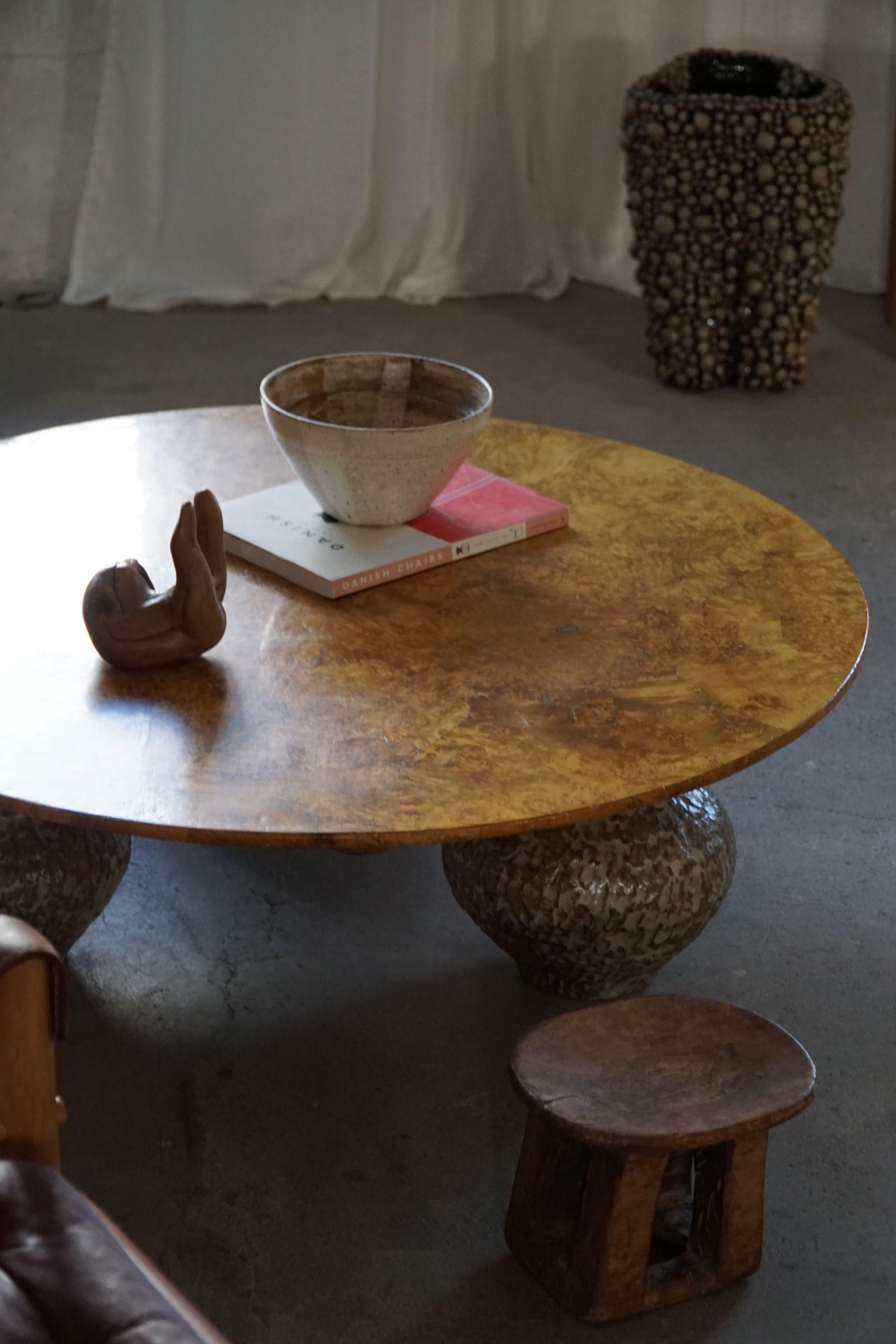 Céramique A Burl Table by eliaselias x Ole Victor, Ceramic & Birch, Danish Design, 2023 en vente