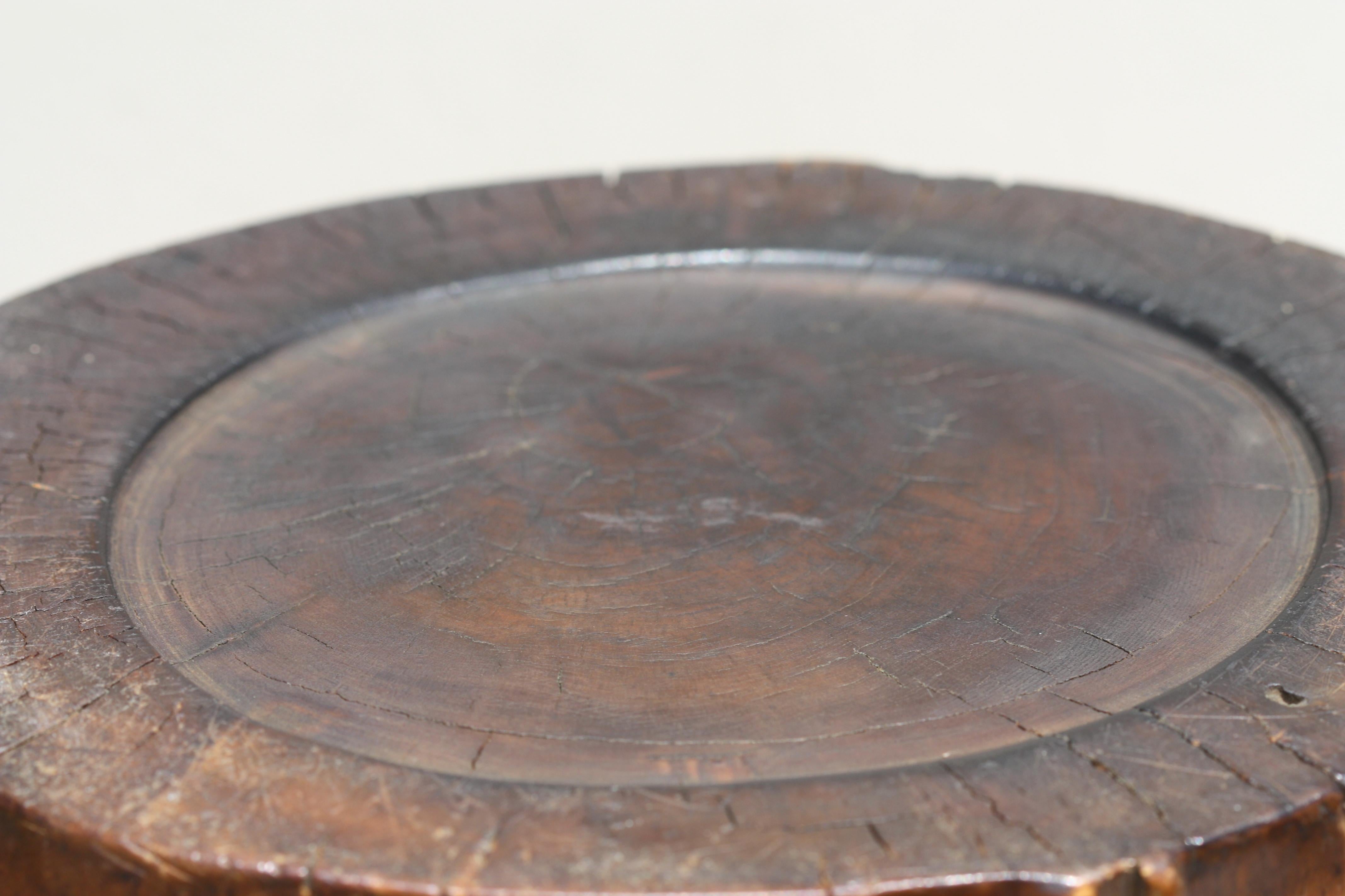 Pot à pinceaux en broussin de bois de ronce, dynastie Qing en vente 1