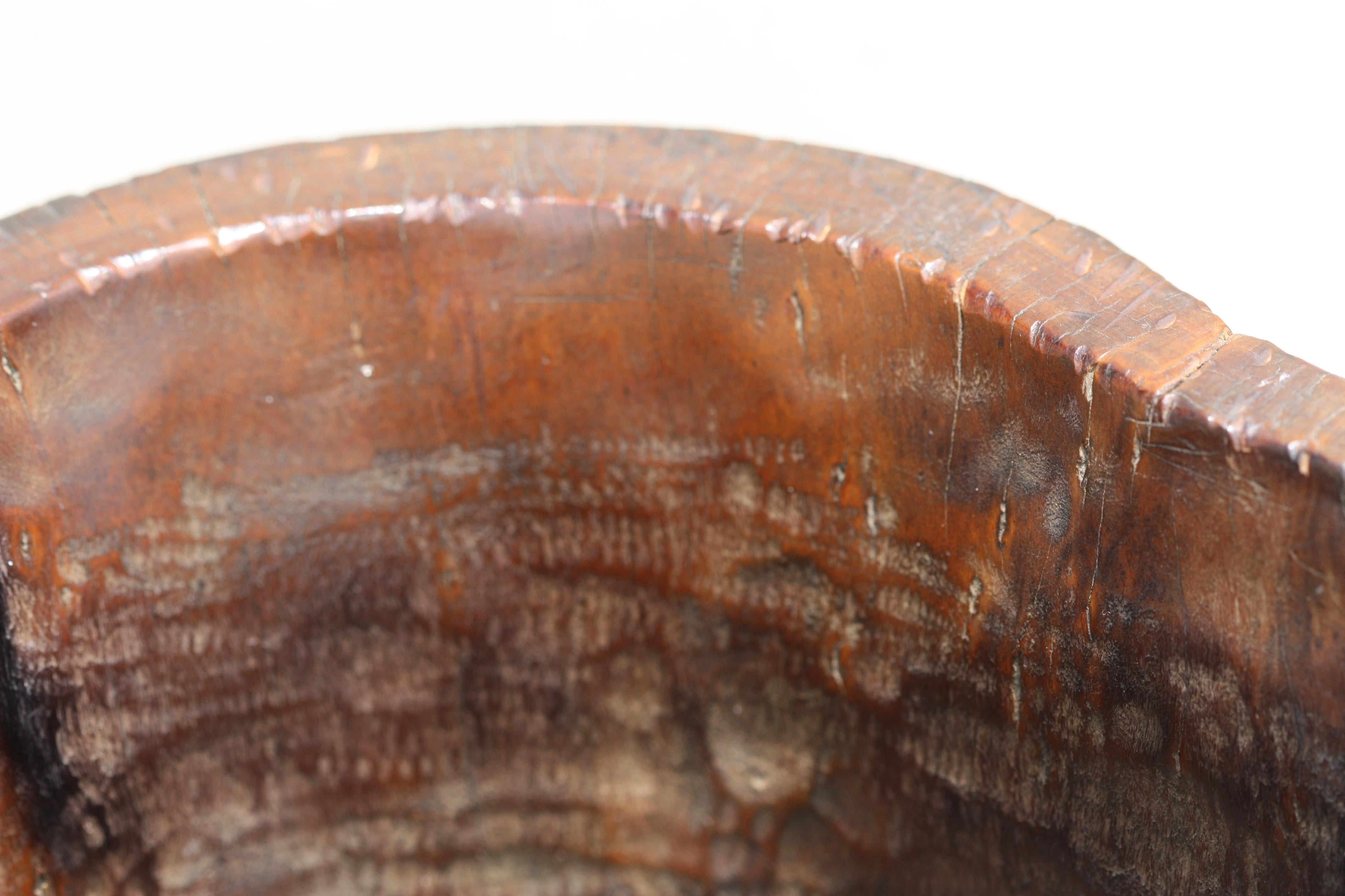 Pot à pinceaux en broussin de bois de ronce, dynastie Qing en vente 2