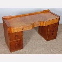 A burl wood desk/dressing table dating from the 1930s