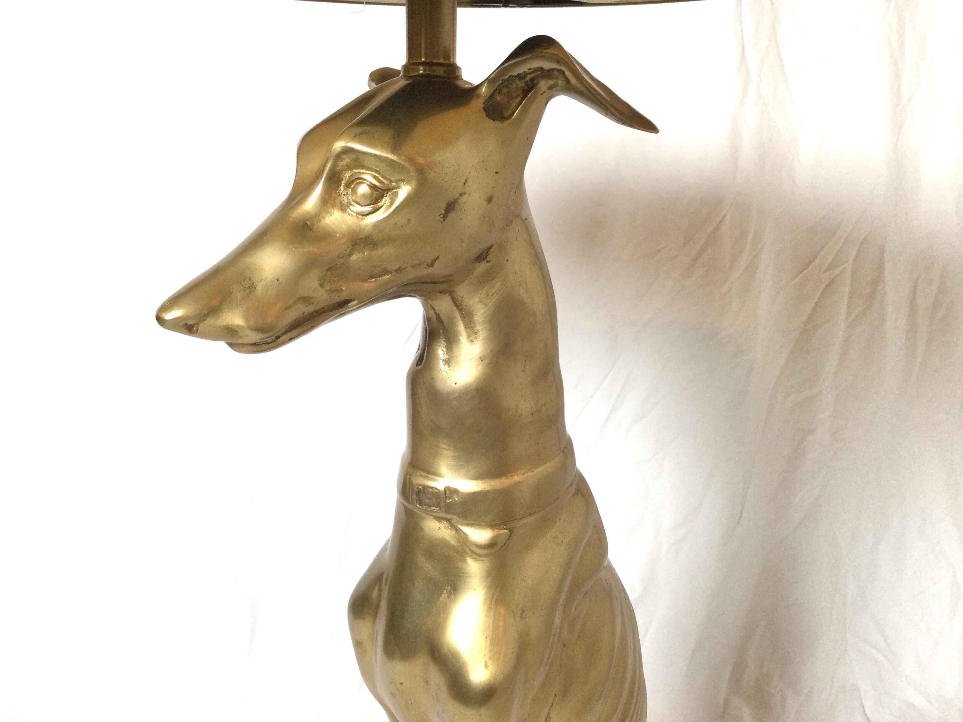 Unknown Burnished Brass and Onyx Whippet Form Drinks Side Table