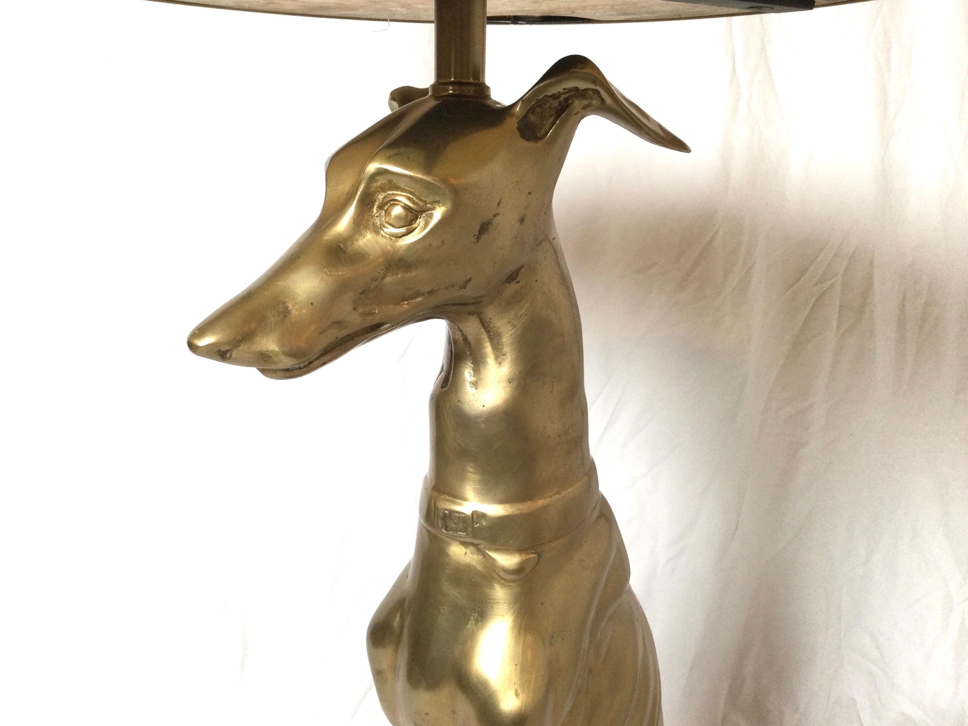 Late 20th Century Burnished Brass and Onyx Whippet Form Drinks Side Table
