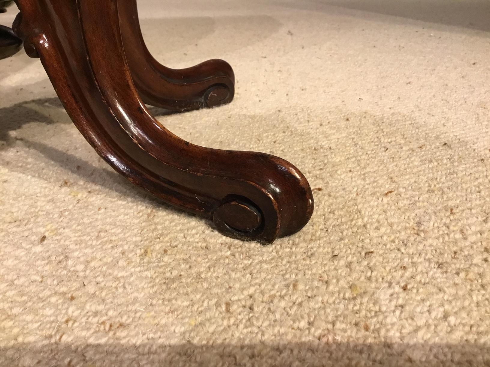Burr Walnut Victorian Period Drop-Leaf Sutherland Table 6