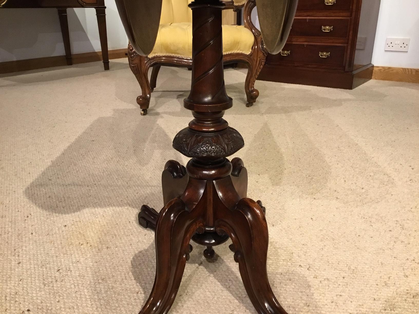 Burr Walnut Victorian Period Drop-Leaf Sutherland Table 4