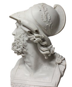 Bust of Ajax on Marble Pedestal