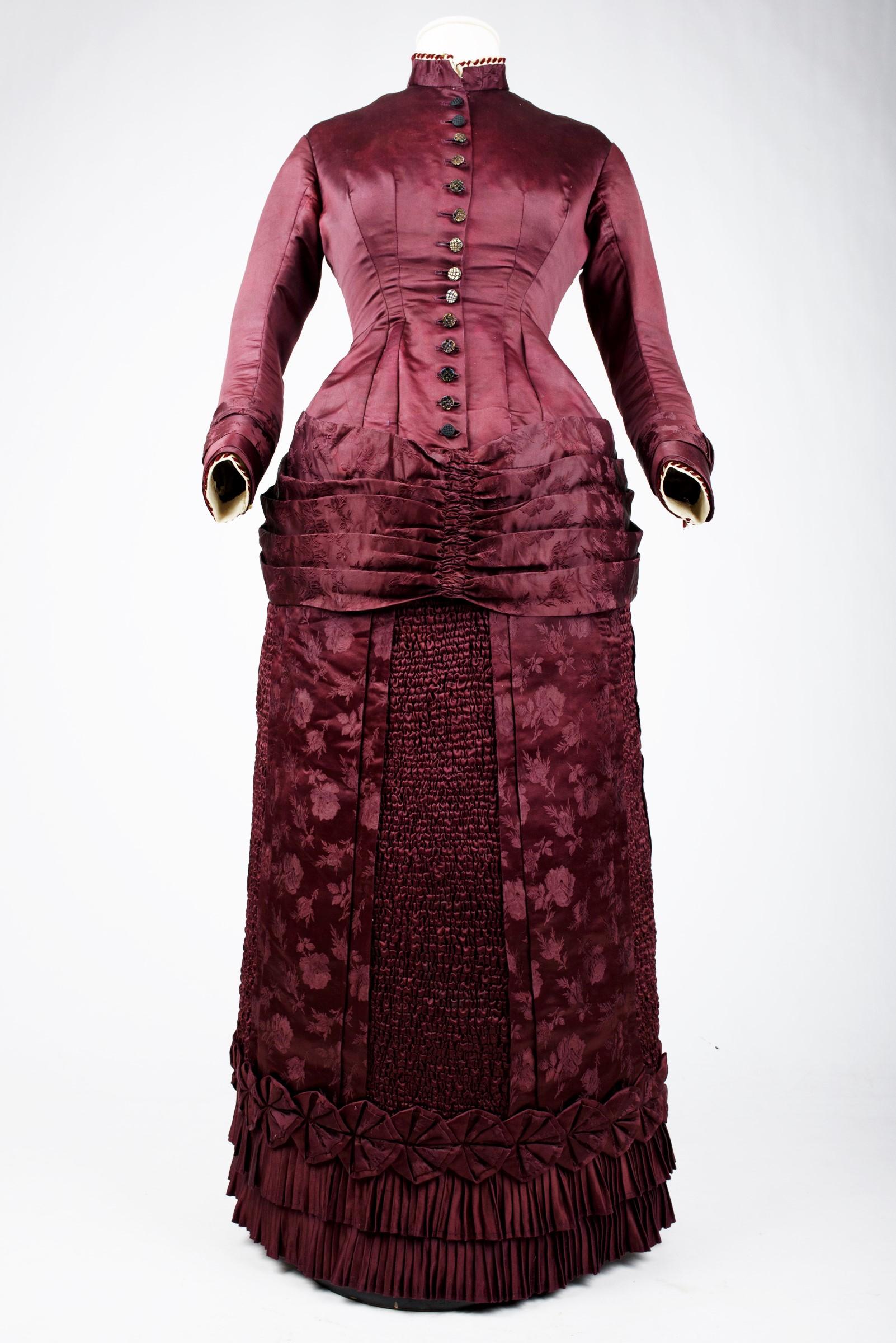 1880s bustle dress