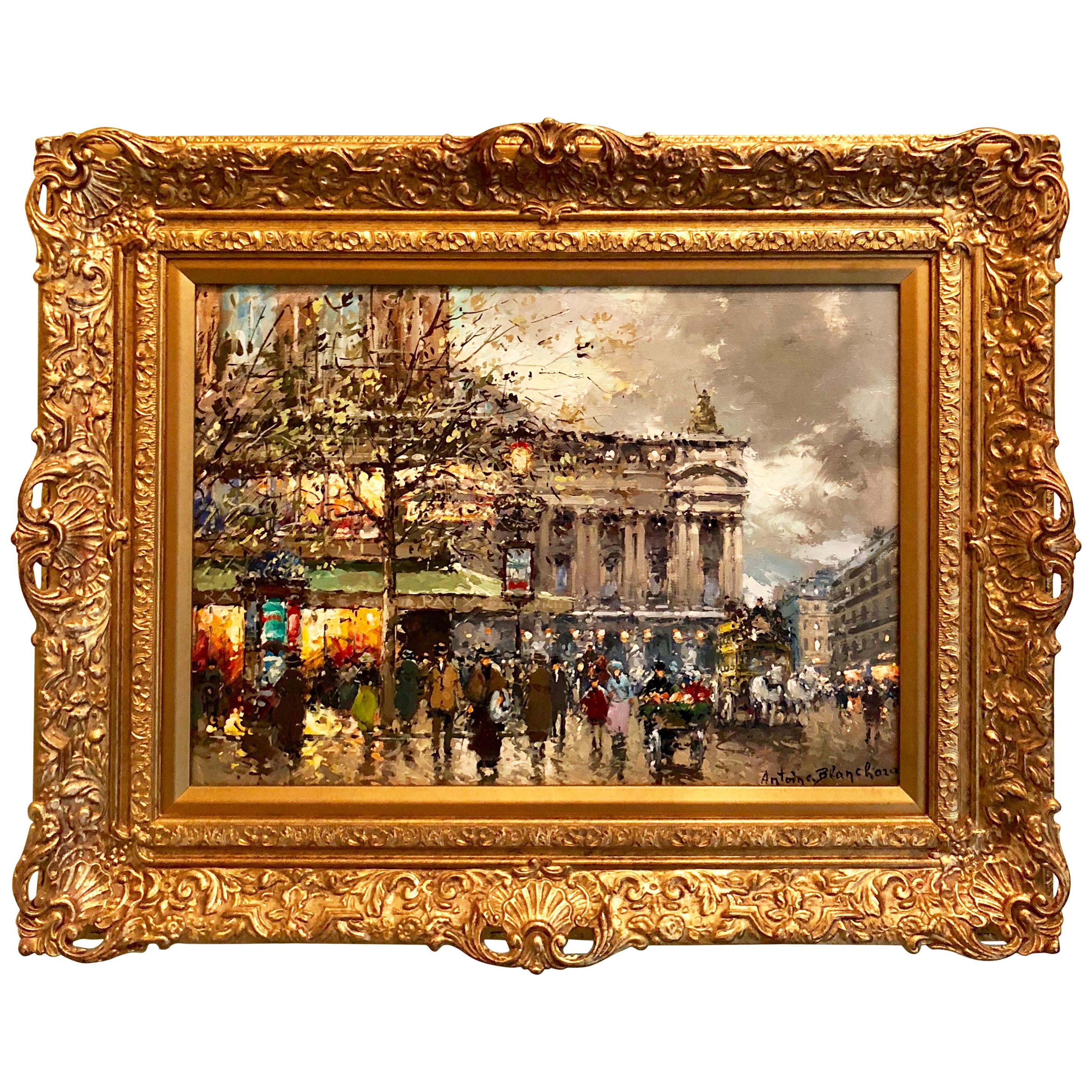 "A Busy Day in Paris" by Antoine Blanchard