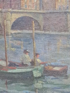Impressionistisches Ölgemälde aus den 1920er Jahren: „Der Pont Neuf“, Paris
