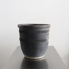 A C.1930s Wabi Wabi Black Catalan Cosi pot