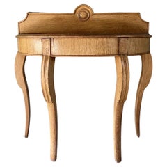 A C19th Blonde Oak Console Table