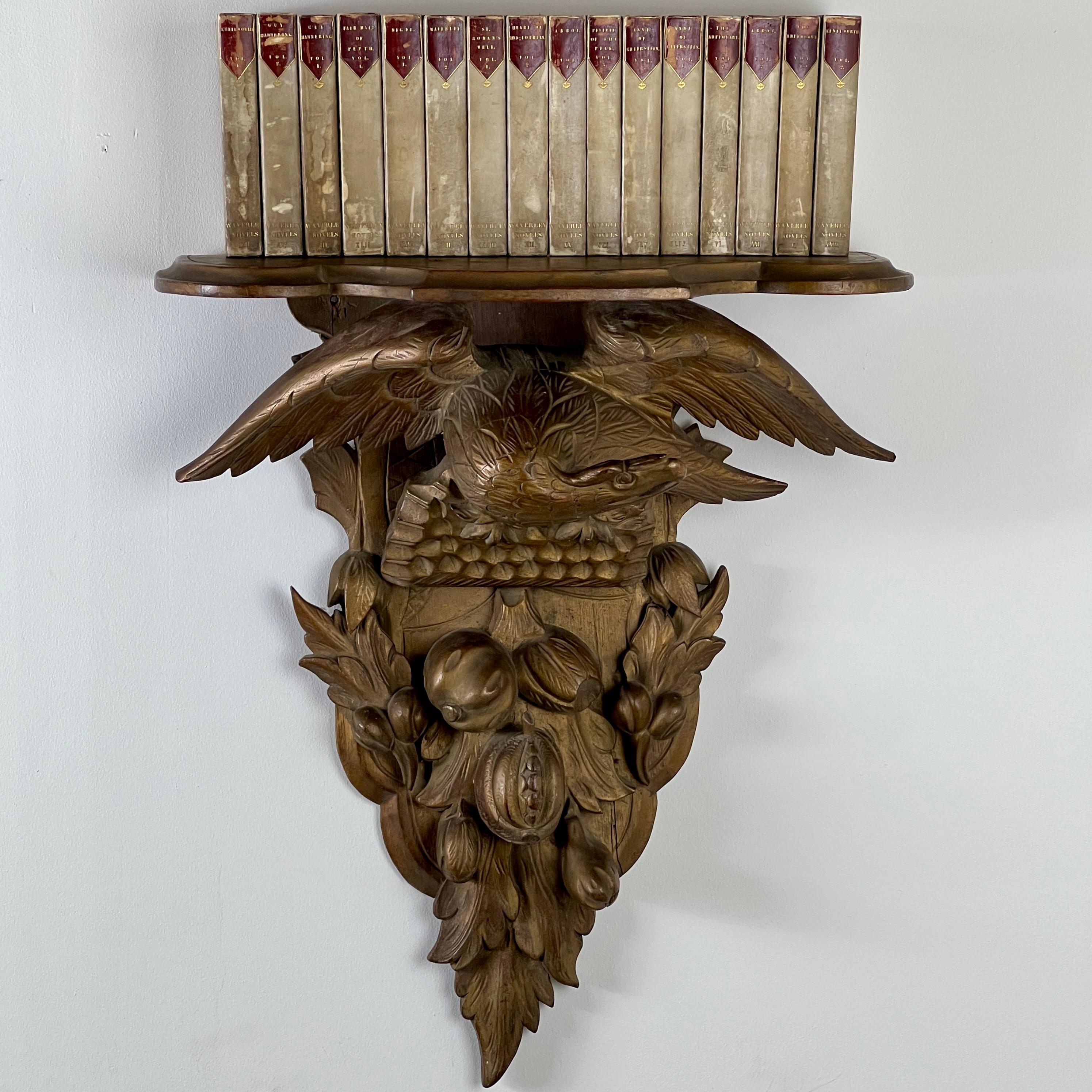 19th Century A C19th Carved Giltwood Wall Bracket For Sale