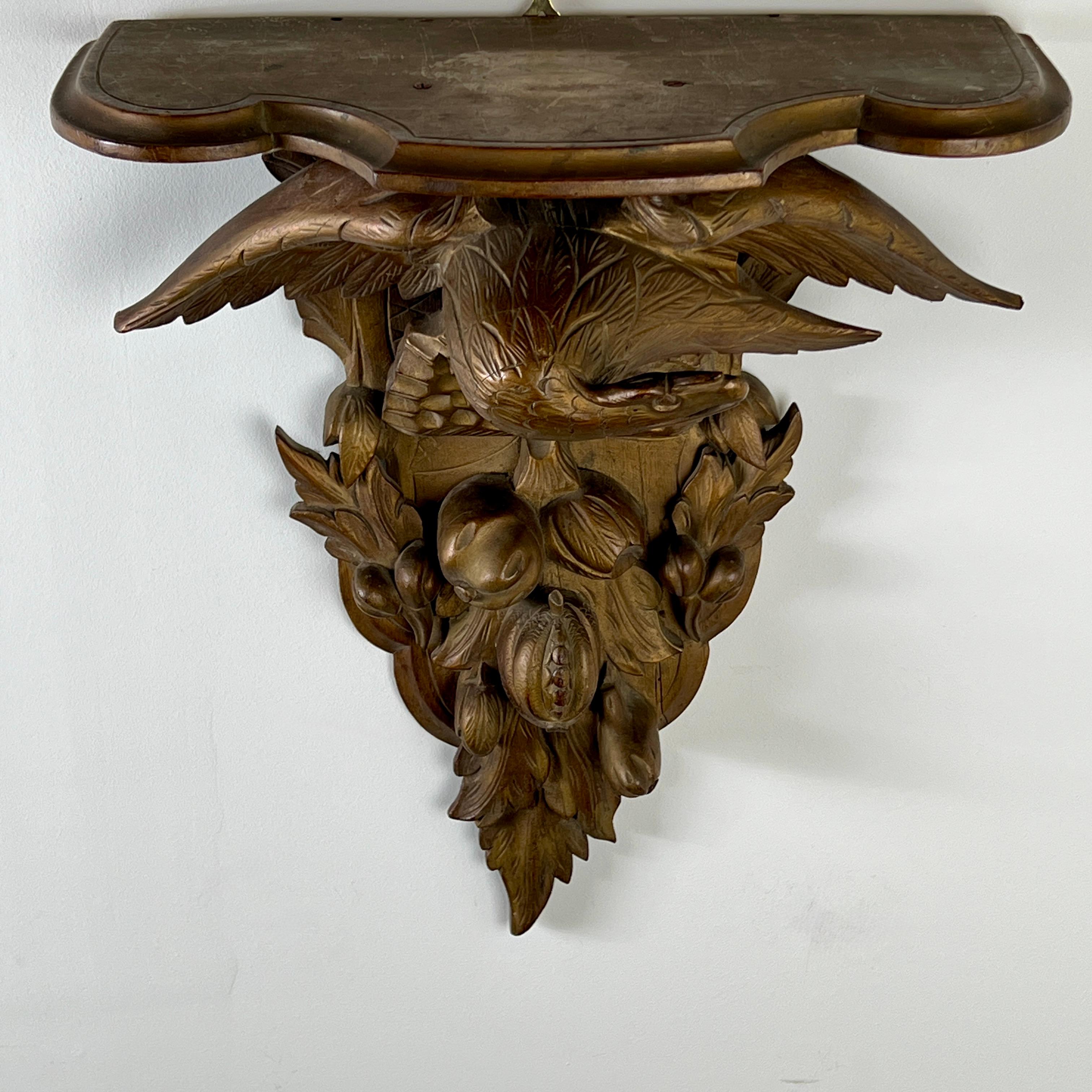 Beech A C19th Carved Giltwood Wall Bracket For Sale