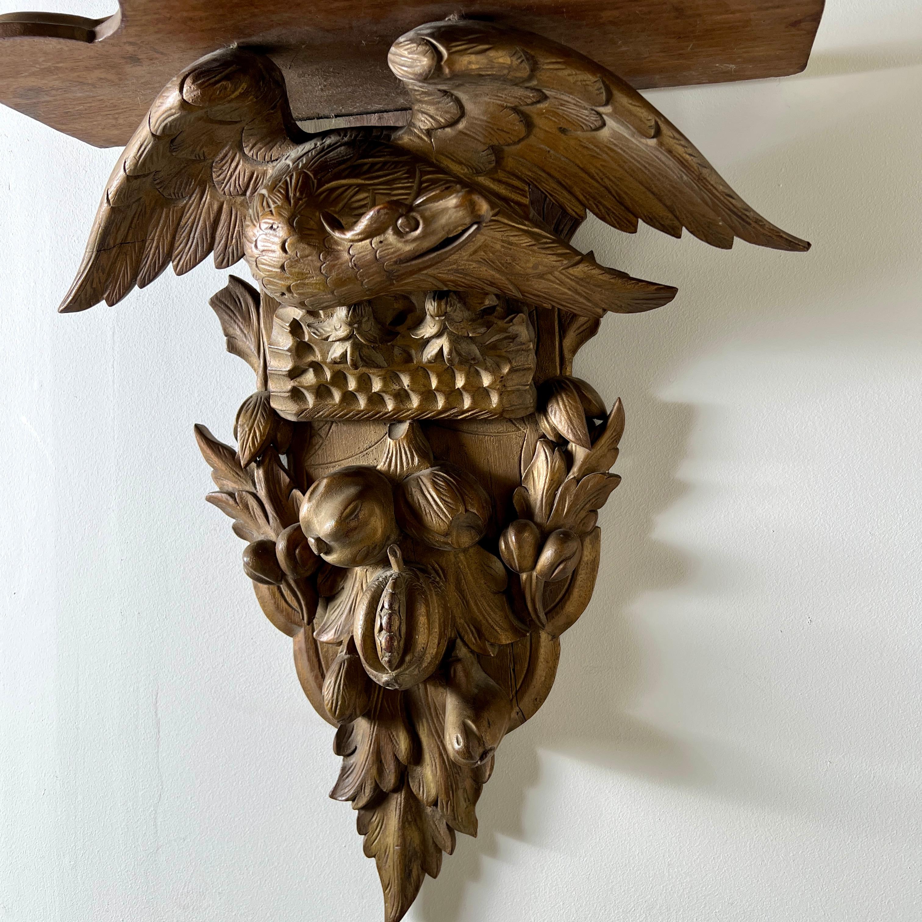 A C19th Carved Giltwood Wall Bracket For Sale 1