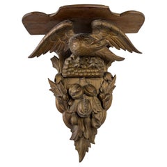 A C19th Carved Giltwood Wall Bracket
