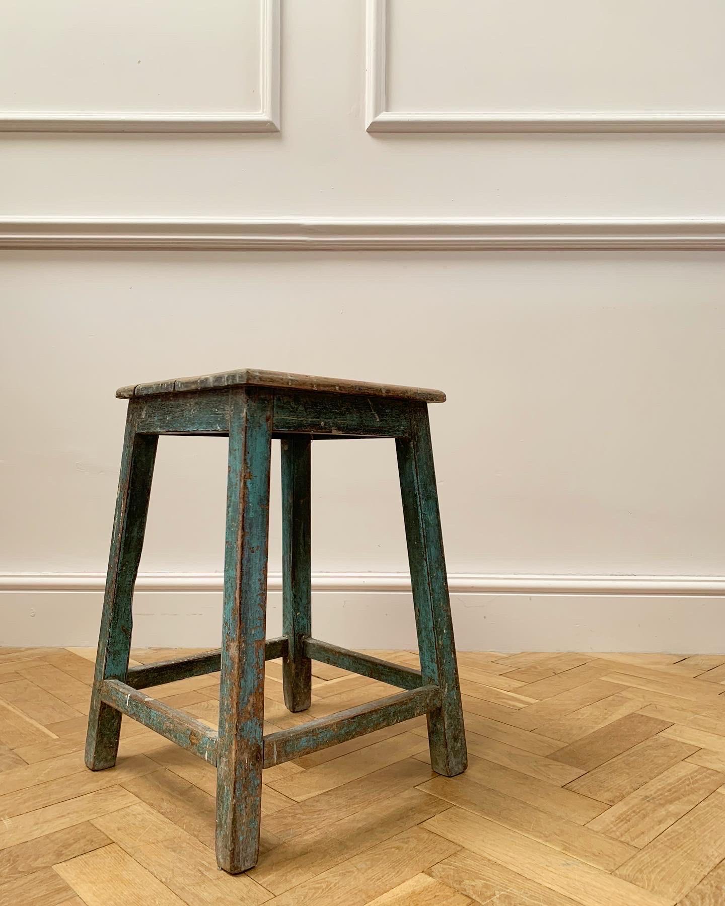 Hand-Painted A Calcutta Vendor’s Stool For Sale