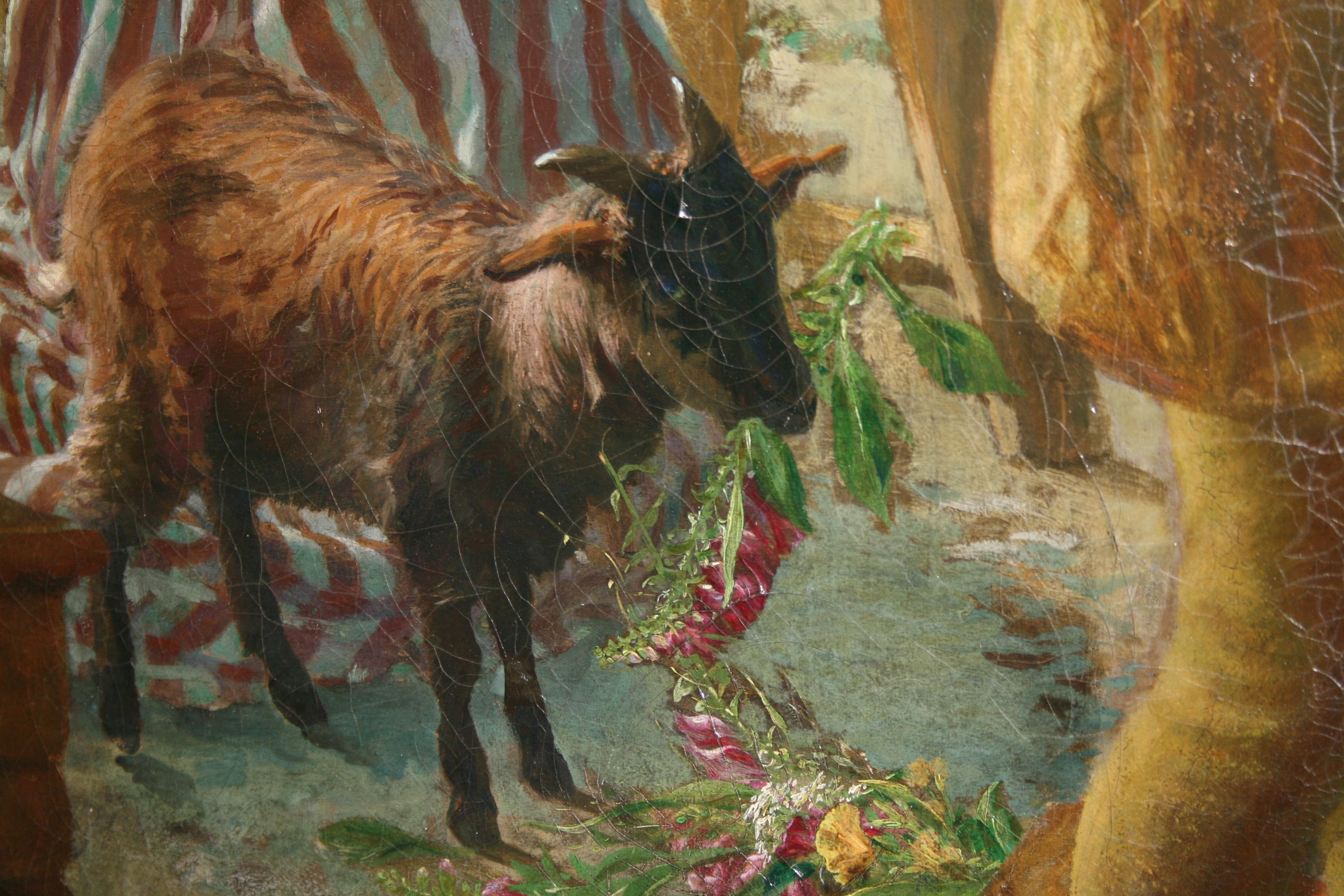 Canvas “A Call to Arms” – Monumental 19th Century English Pre-Raphaelite Oil Painting For Sale