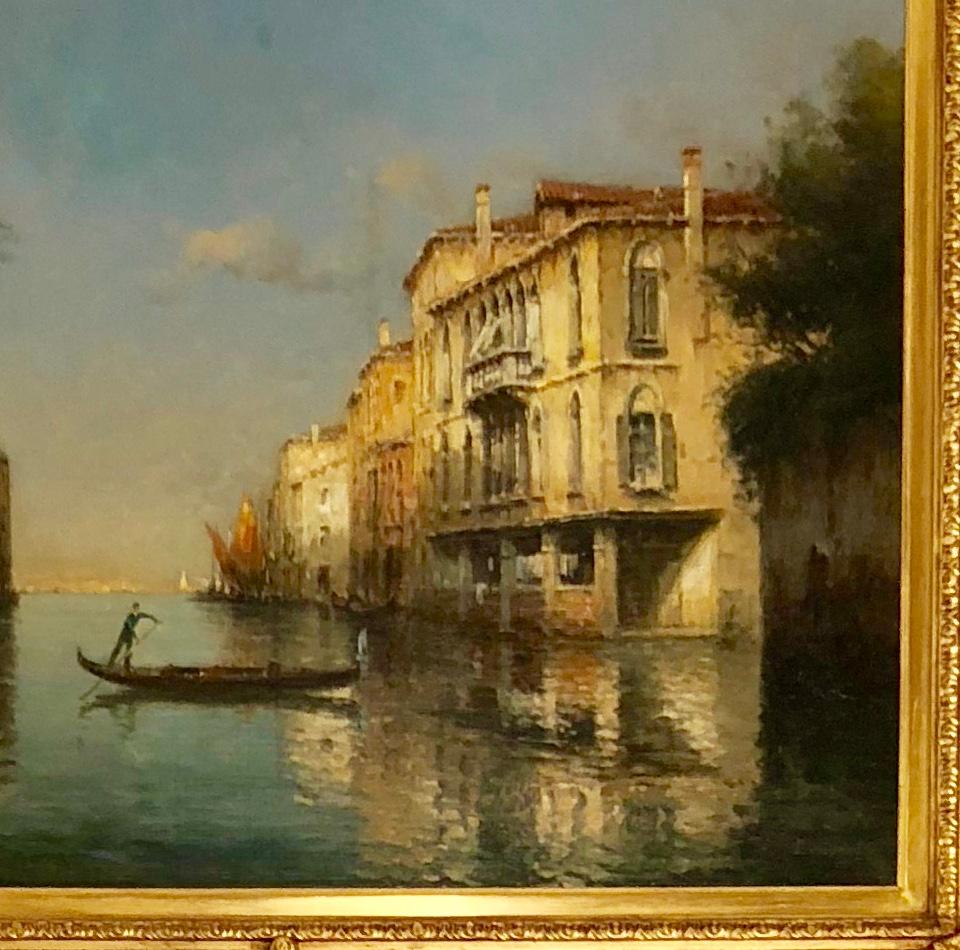 Signed oil on canvas.
Antoine Bouvard (1870-1956): Bouvard was born in Paris in 1870. Beginning his studies as an architect, Bouvard changed paths, training at the Ecole des Beaux-Arts. Although based in Paris, he made frequent visits to Venice,