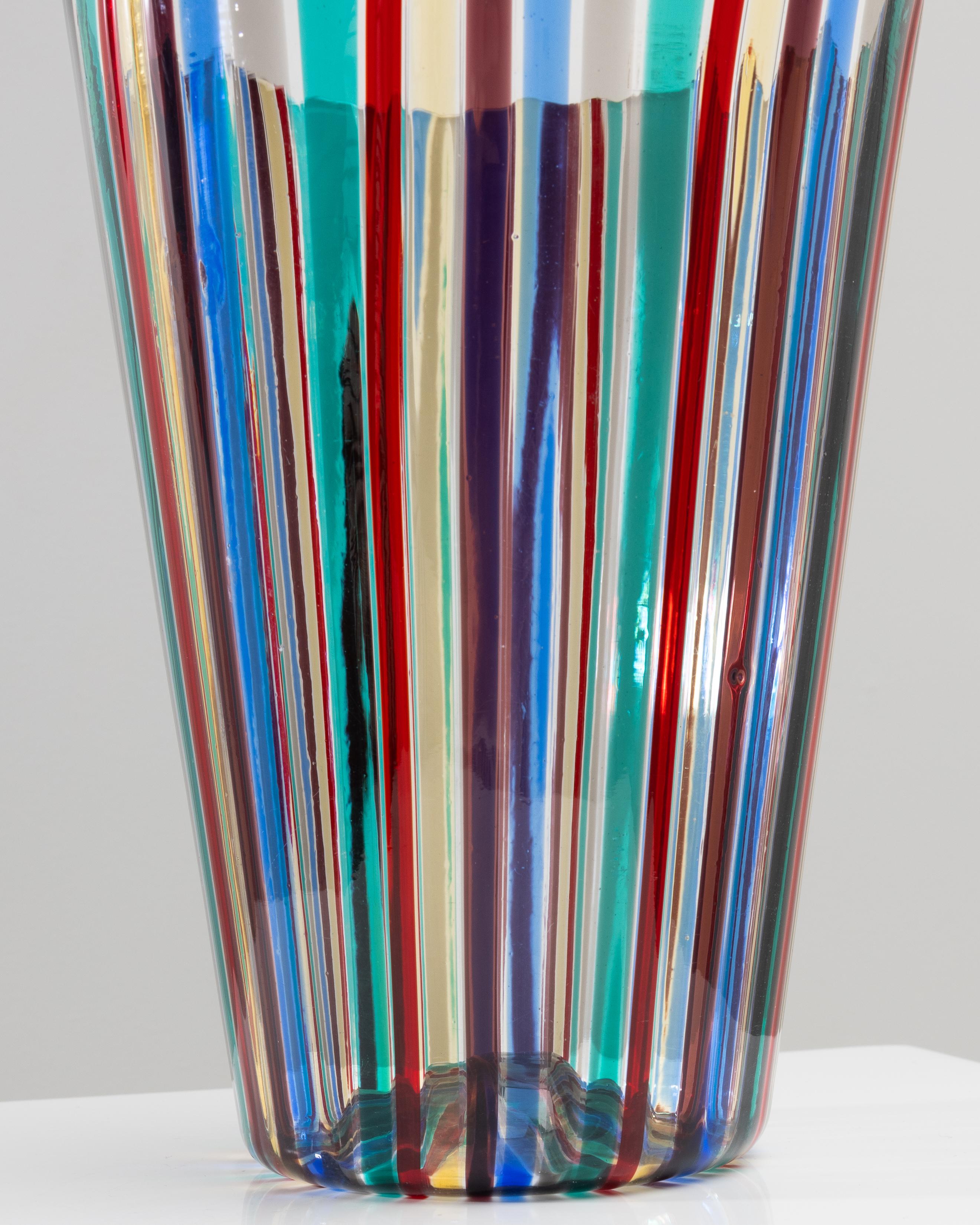 Canne Murano Glasvase von Gio Ponti, Venini Murano Italien im Angebot 3