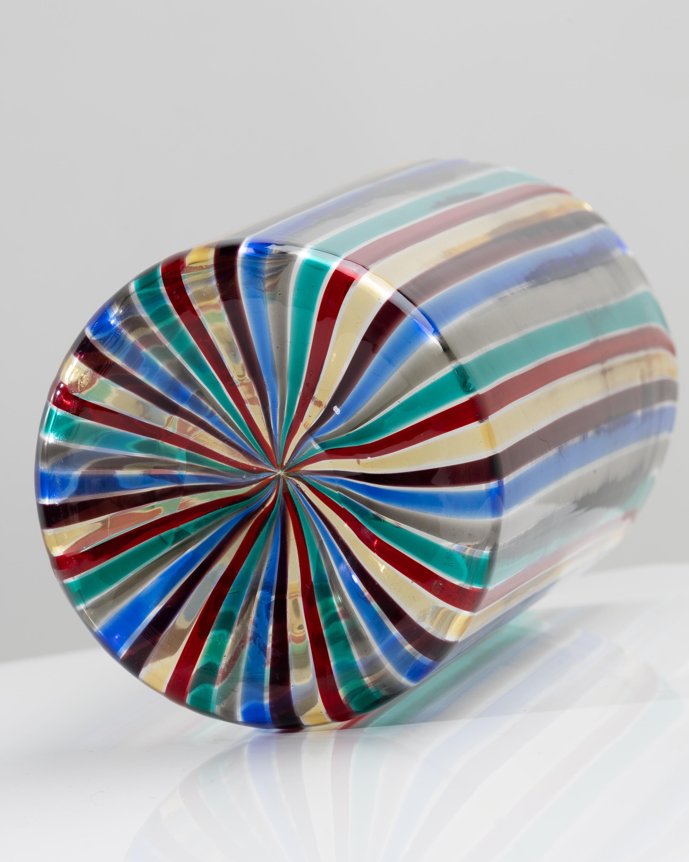 Canne Murano Glasvase von Gio Ponti, Venini Murano Italien im Angebot 4