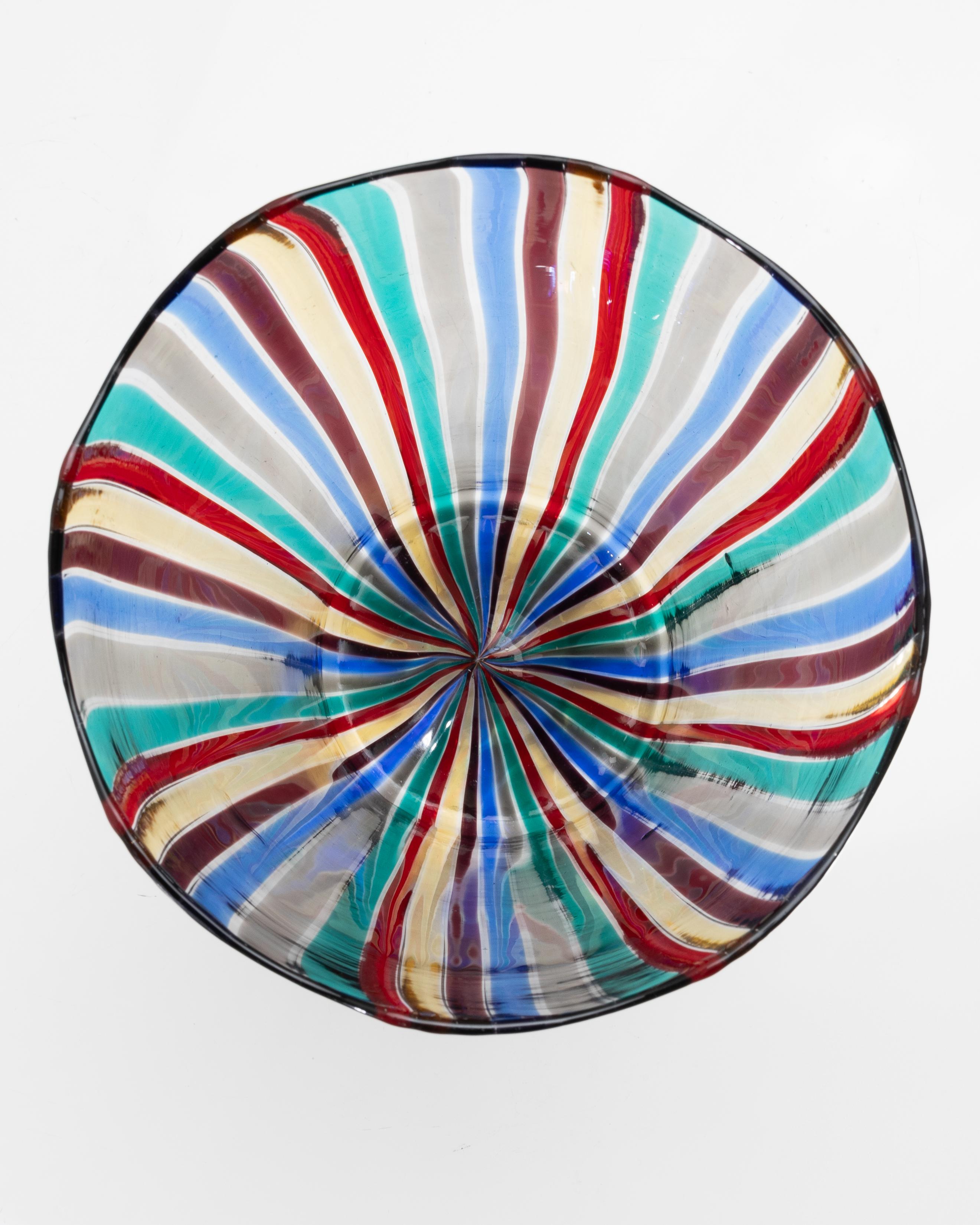 Canne Murano Glasvase von Gio Ponti, Venini Murano Italien im Angebot 1