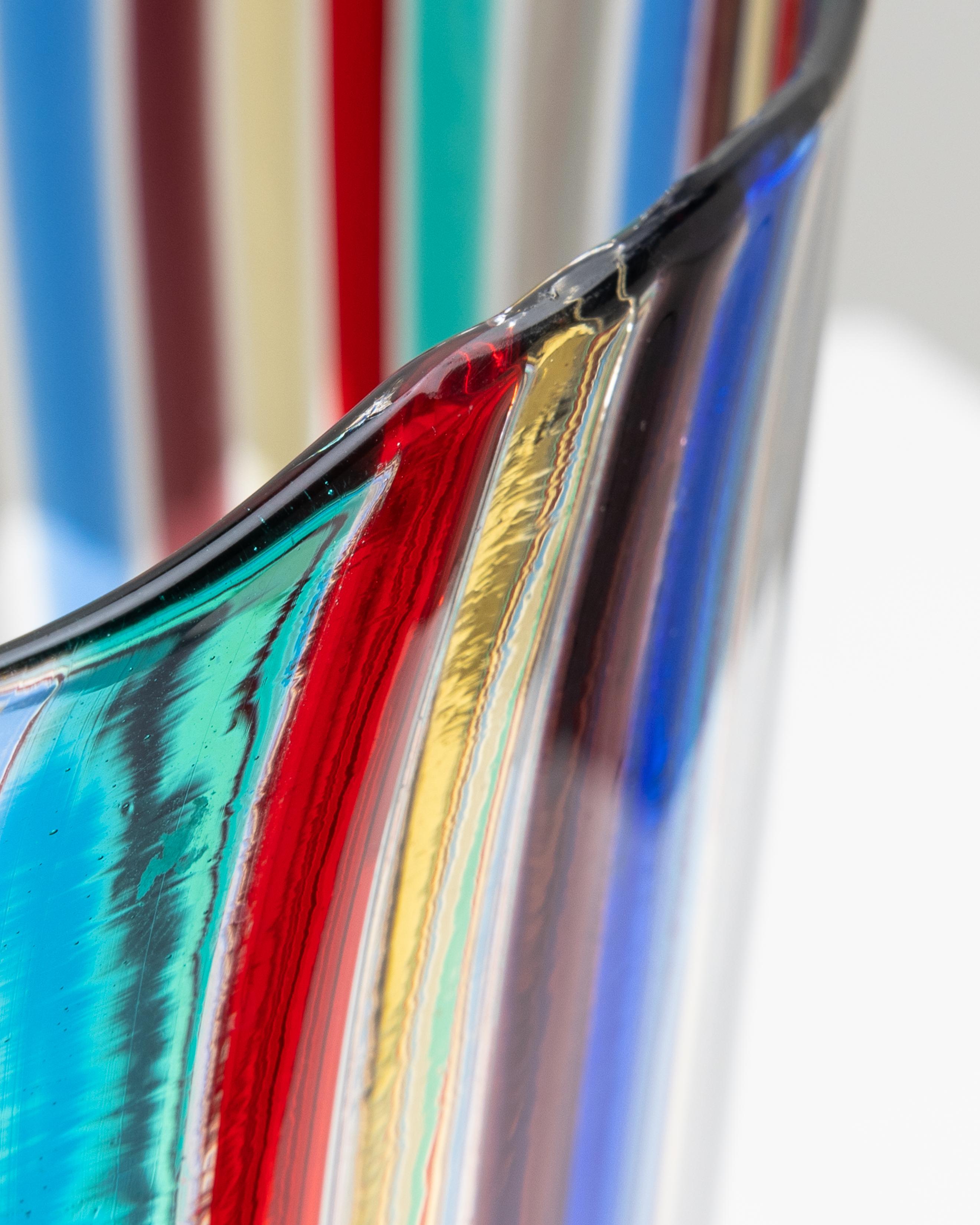 Canne Murano Glasvase von Gio Ponti, Venini Murano Italien im Angebot 2