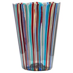 A Canne Murano glass vase by Gio Ponti, Venini Murano Italy