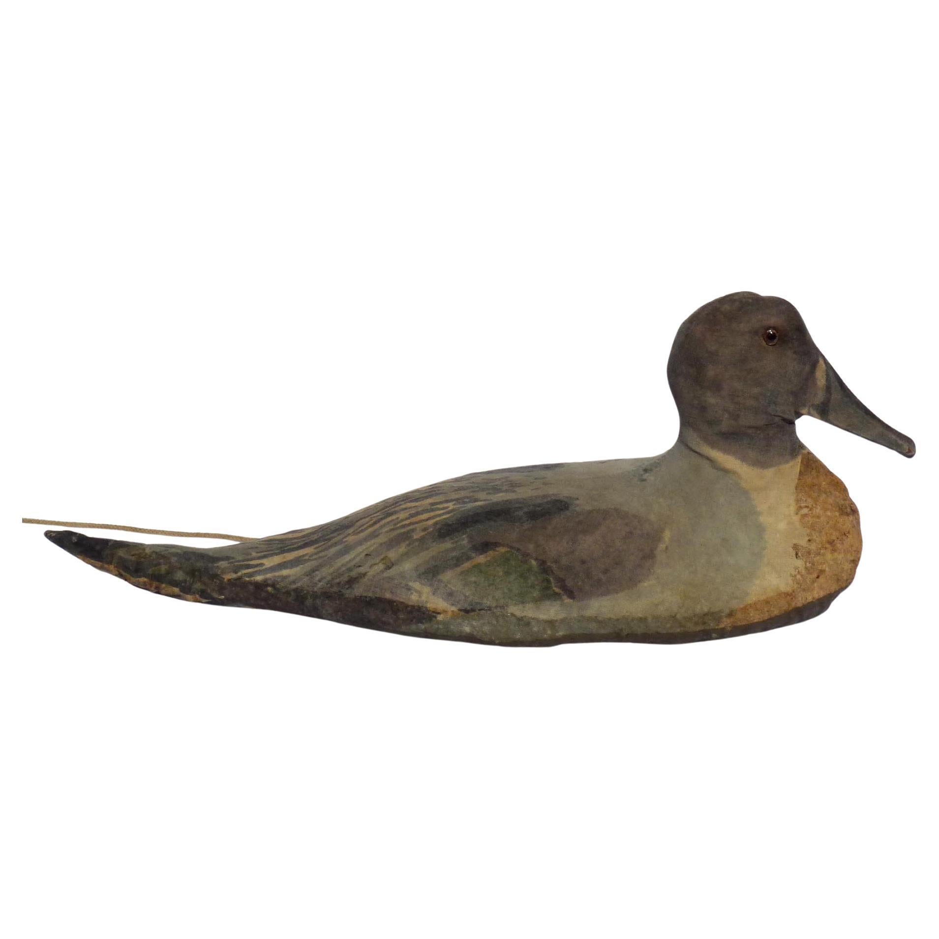 Black and White Eider Duck Decoy at 1stDibs