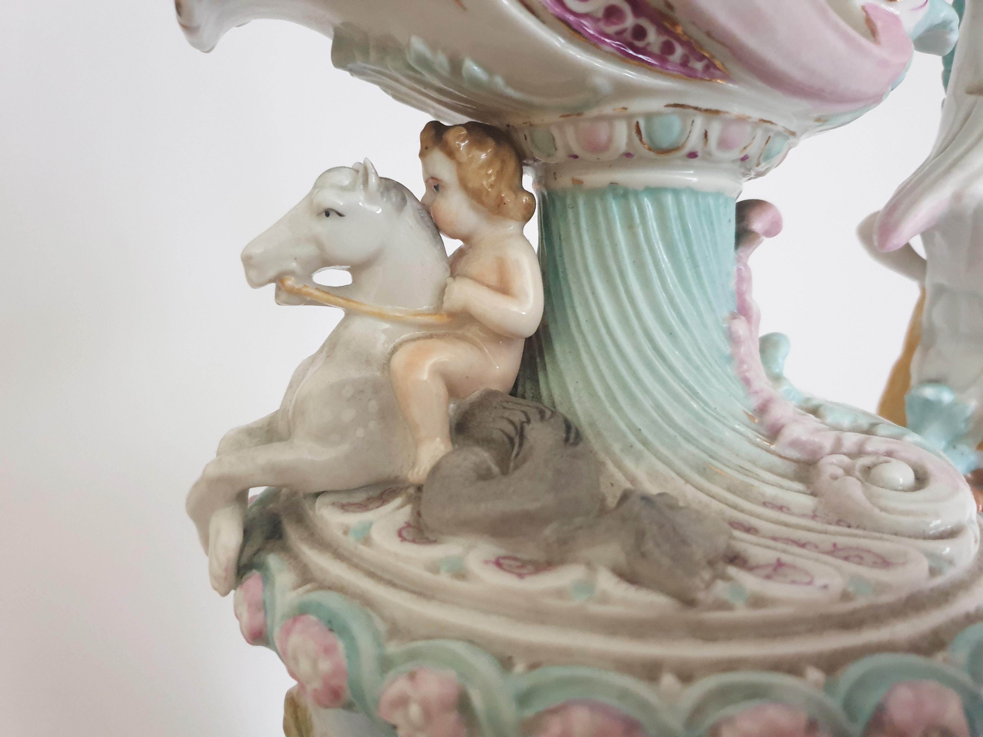 Capodimonte Figural Porcelain Ewer For Sale 1