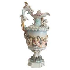 Capodimonte Figural Porcelain Ewer