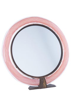 Carlo Scarpa Mezza Filigrana Vanity Mirror for Venini, circa 1935