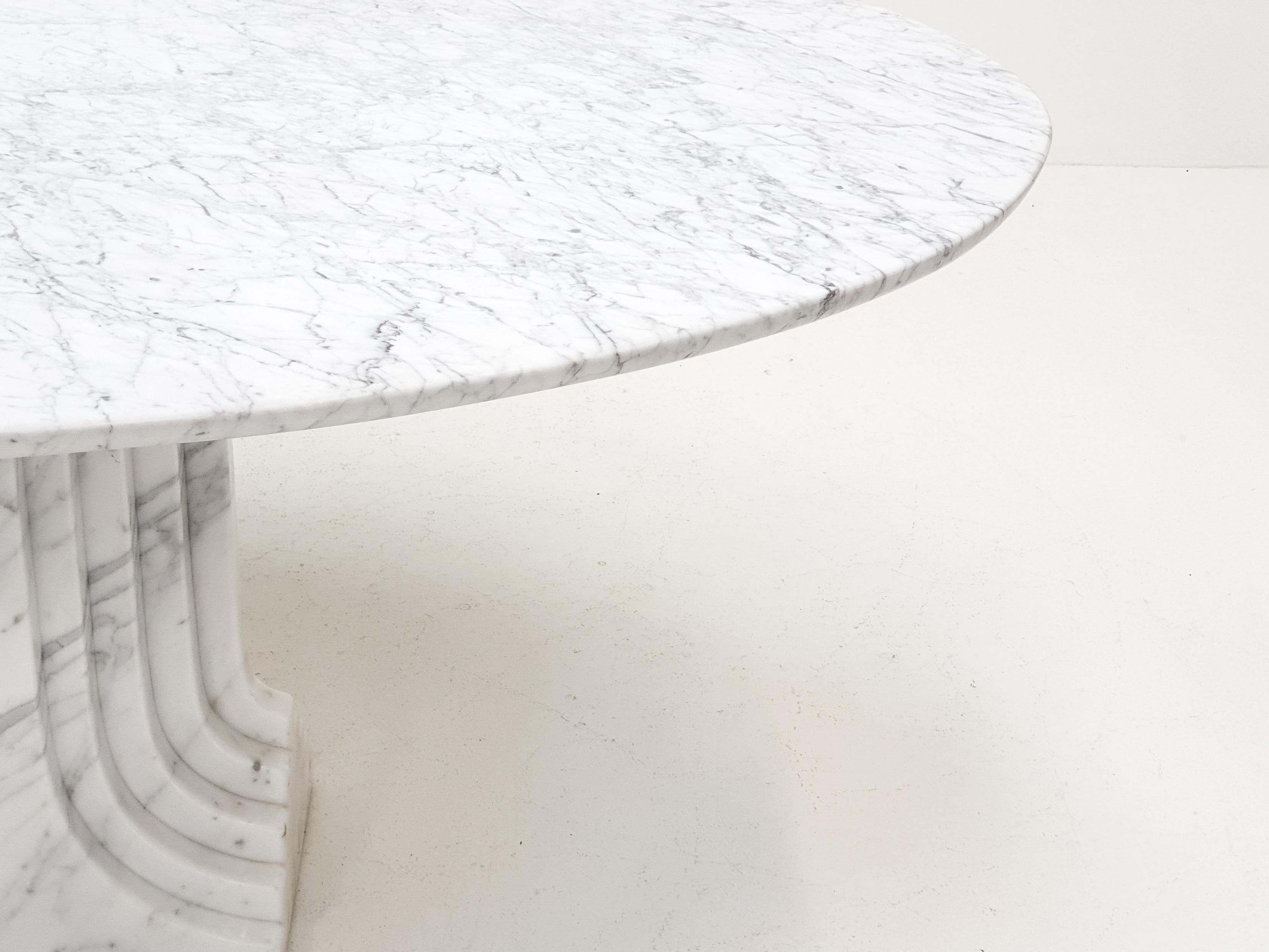 Marble Carlo Scarpa 'Samo' Table, ‘Ultrarazionale’ Collection by Simon, 1970s, Italy