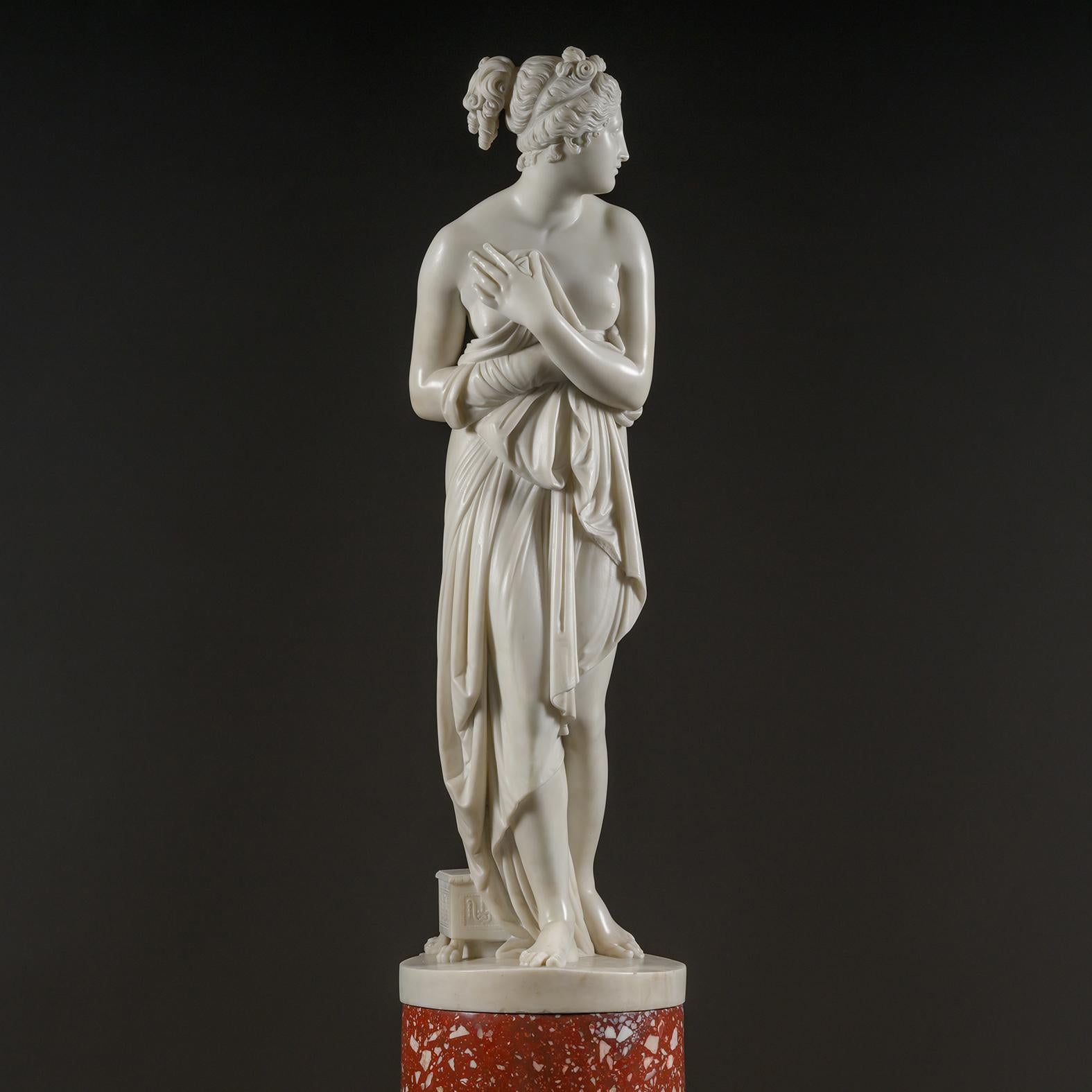 Fina estatua de mármol de Carrara de la 