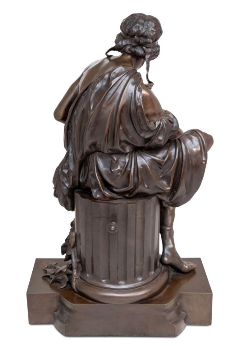 A. Carrier „Hephaestus“ Uhr aus patinierter Bronze (Patiniert) im Angebot
