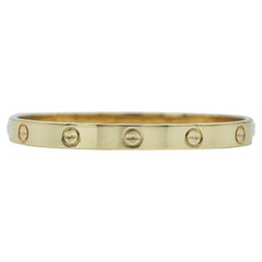 A Cartier Love Bracelet Classic Model 18K Yellow Gold Size 17