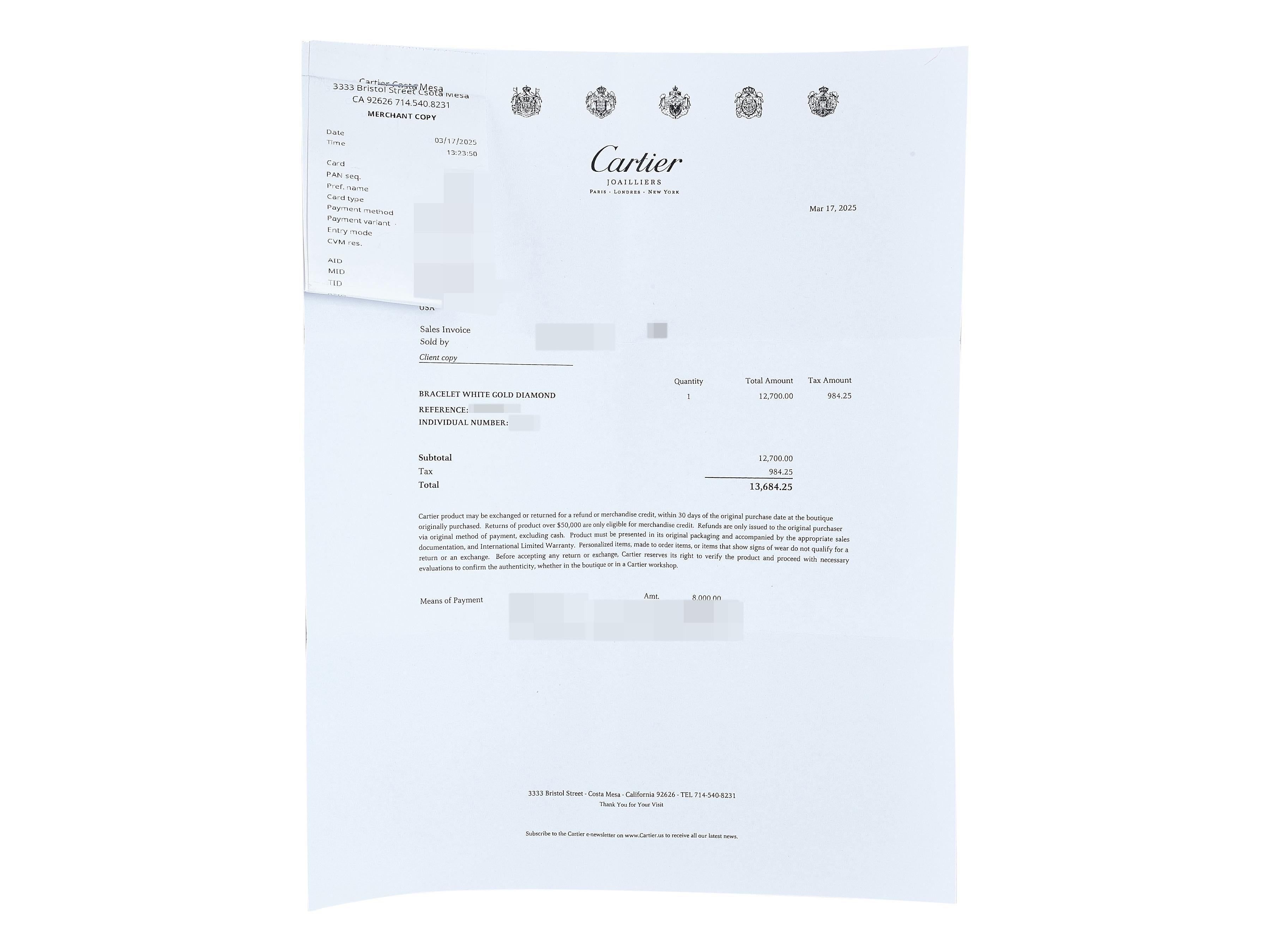 A Cartier Love Bracelet Classic Model 4 Diamant 18K Weißgold Größe 16 für Damen oder Herren im Angebot