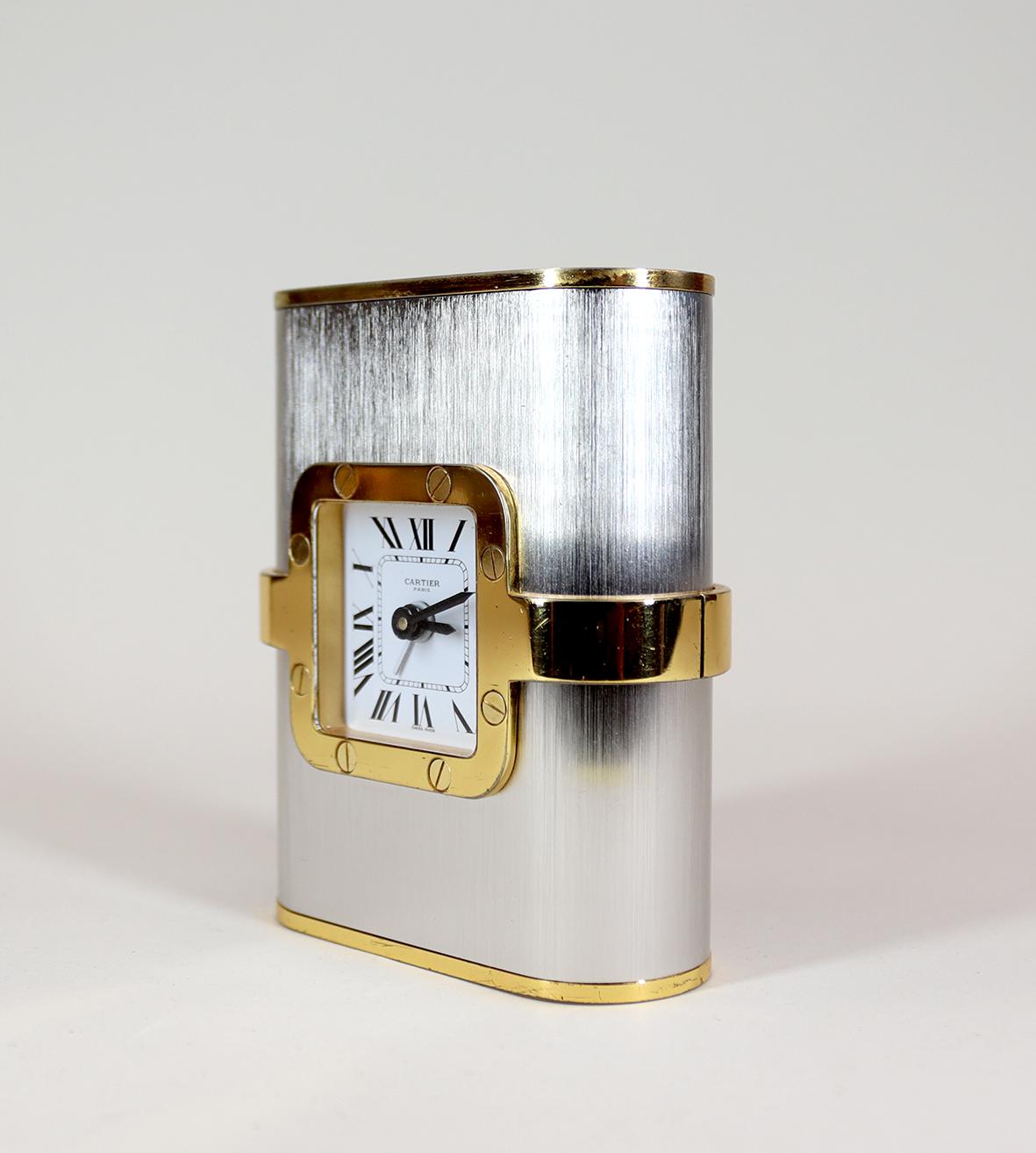 Suisse Horloge de bureau Cartier Santos en vente