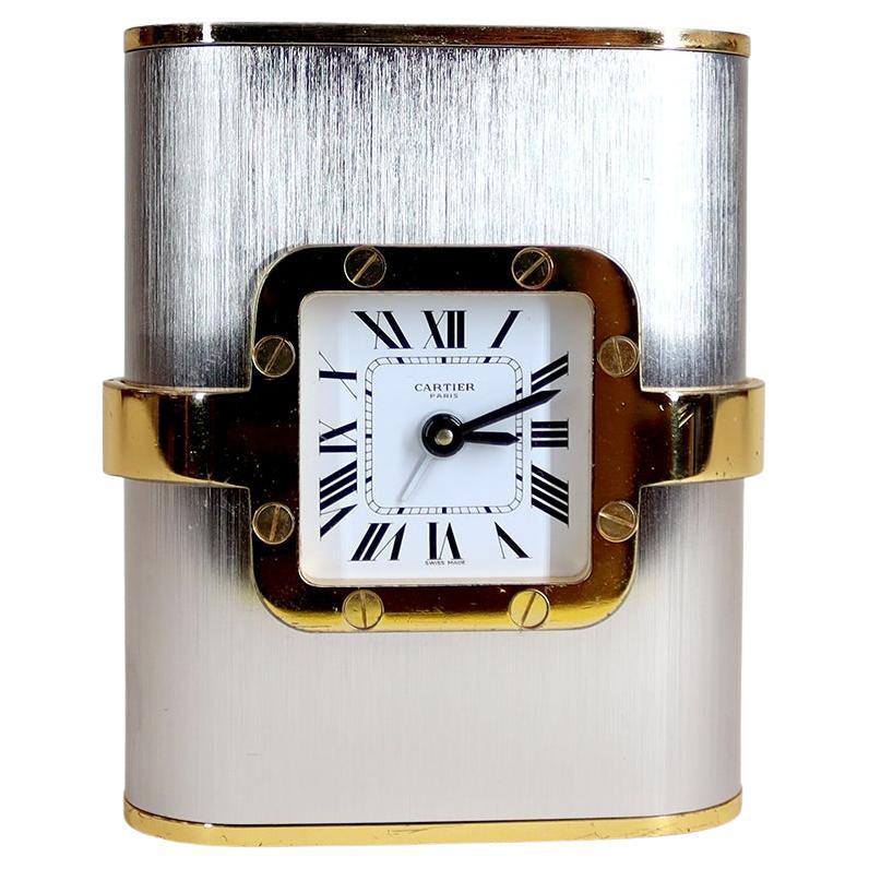 Un orologio da tavolo Cartier Santos