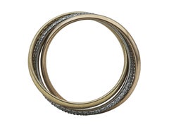 Cartier Trinity 18k Tri-Color Gold and Diamond Ring