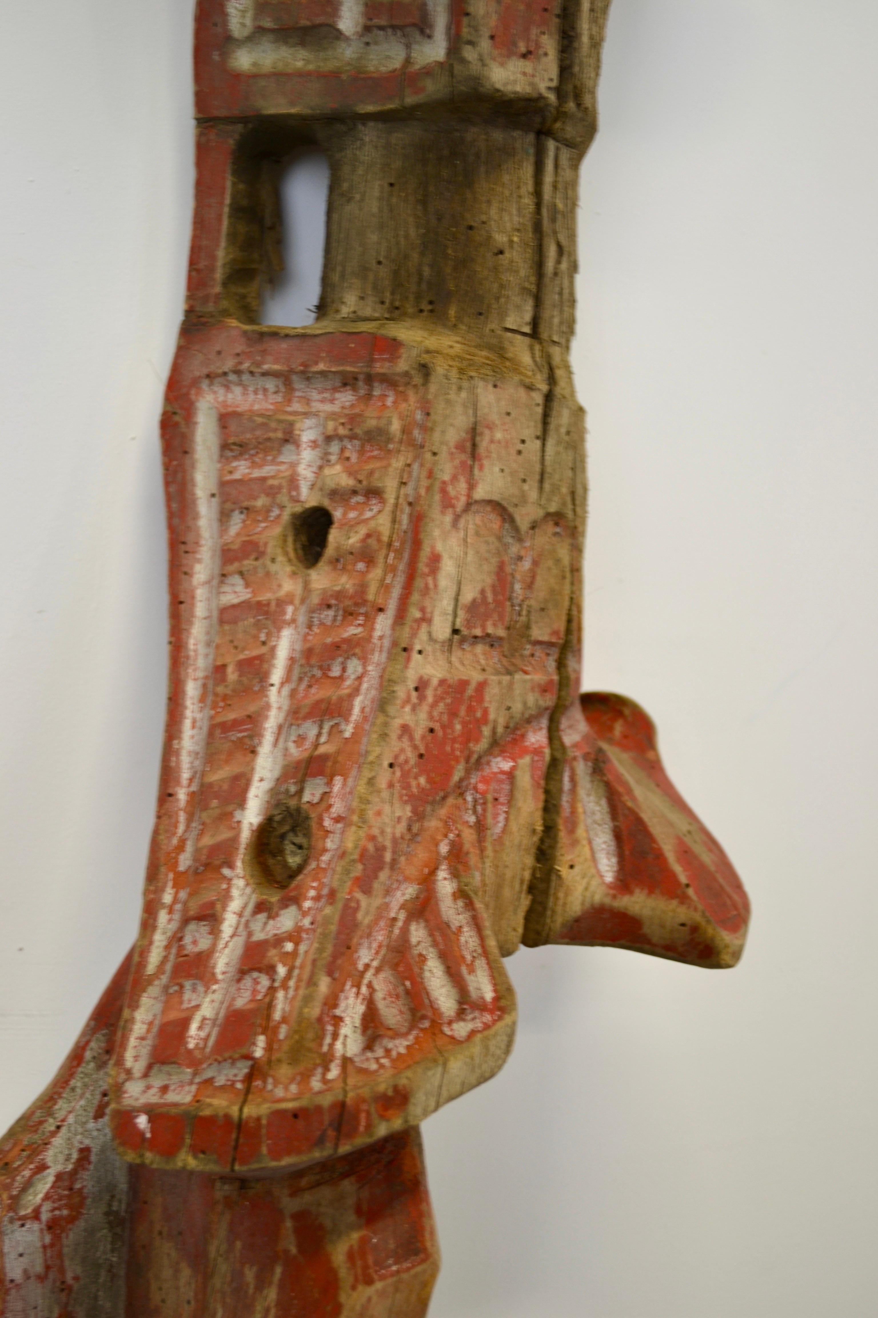 A Carved Alpine Oxen Yoke - French Alps - XIXth century. For Sale 1