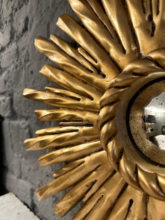 A Carved Giltwood Sunburst Mirror